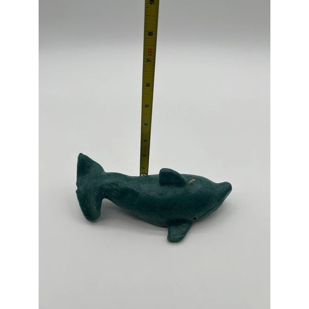 Vintage 90s Dolphin Wax Candle Nautical Whimsy Retro Ocean Marine Decor